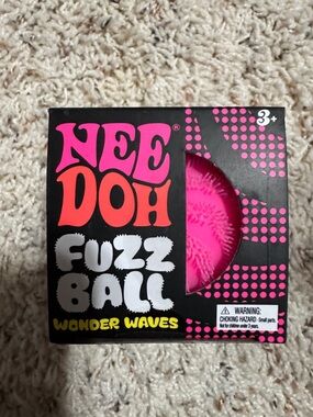 NEE DOH Fuzz Ball Wonder Waves - Pink Kids Toy